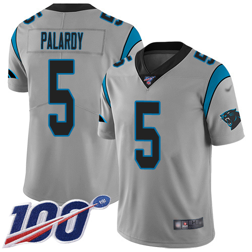 Carolina Panthers Limited Silver Men Michael Palardy Jersey NFL Football #5 100th Season Inverted Legend->carolina panthers->NFL Jersey